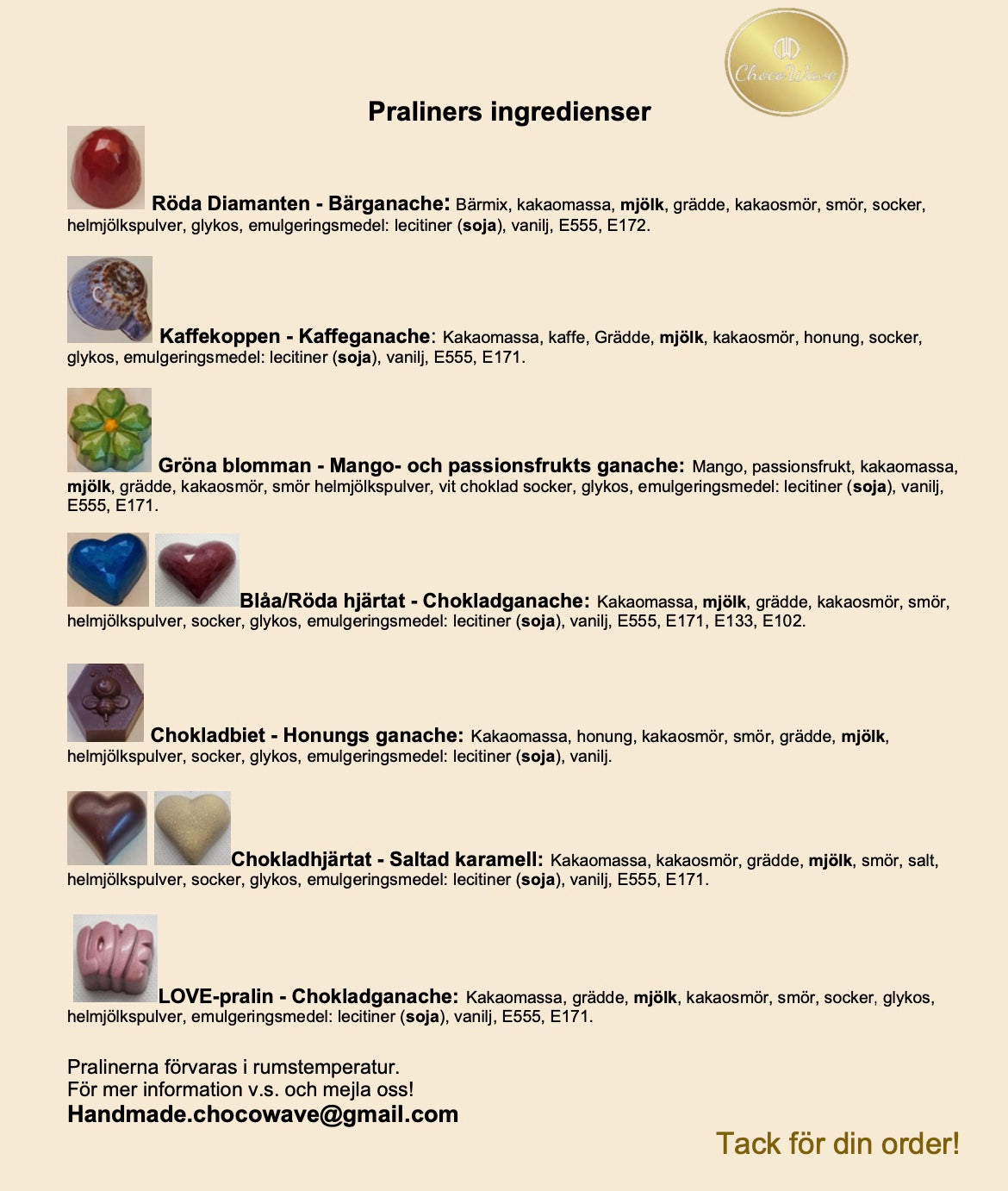 Pralinask 9 praliner